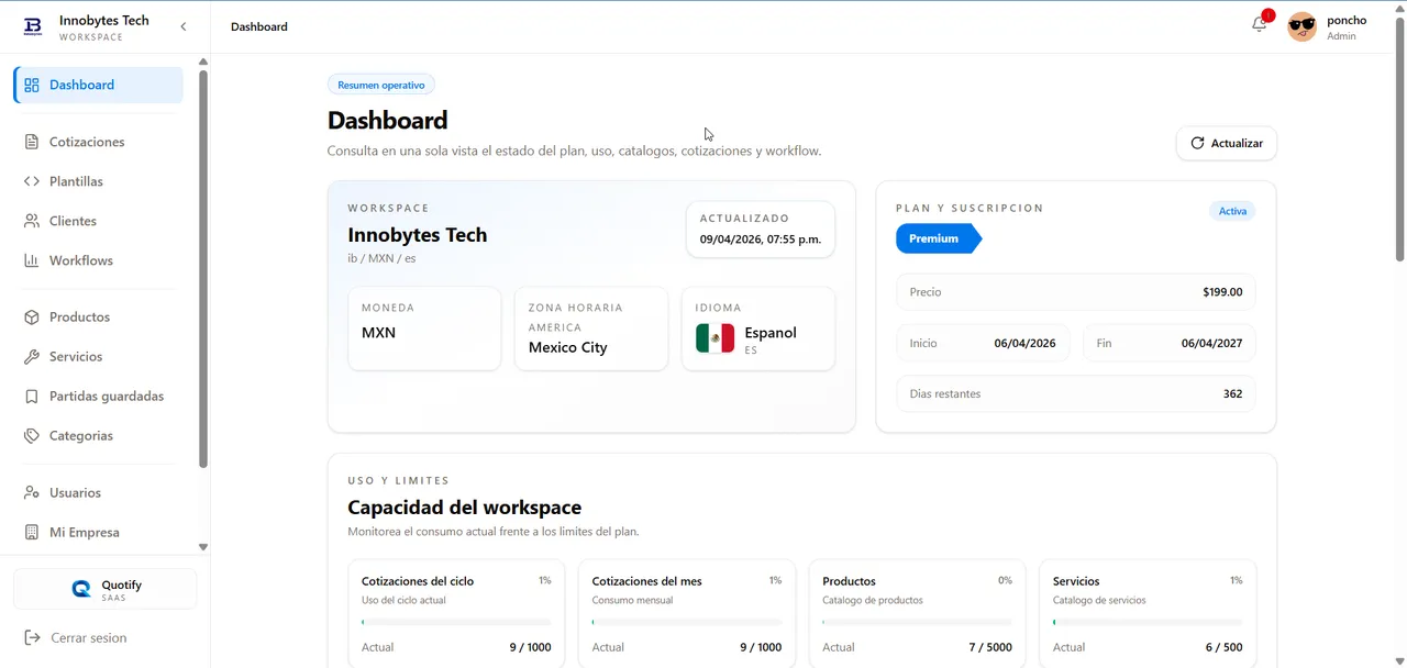 Cotiva — vista 1 de la aplicación