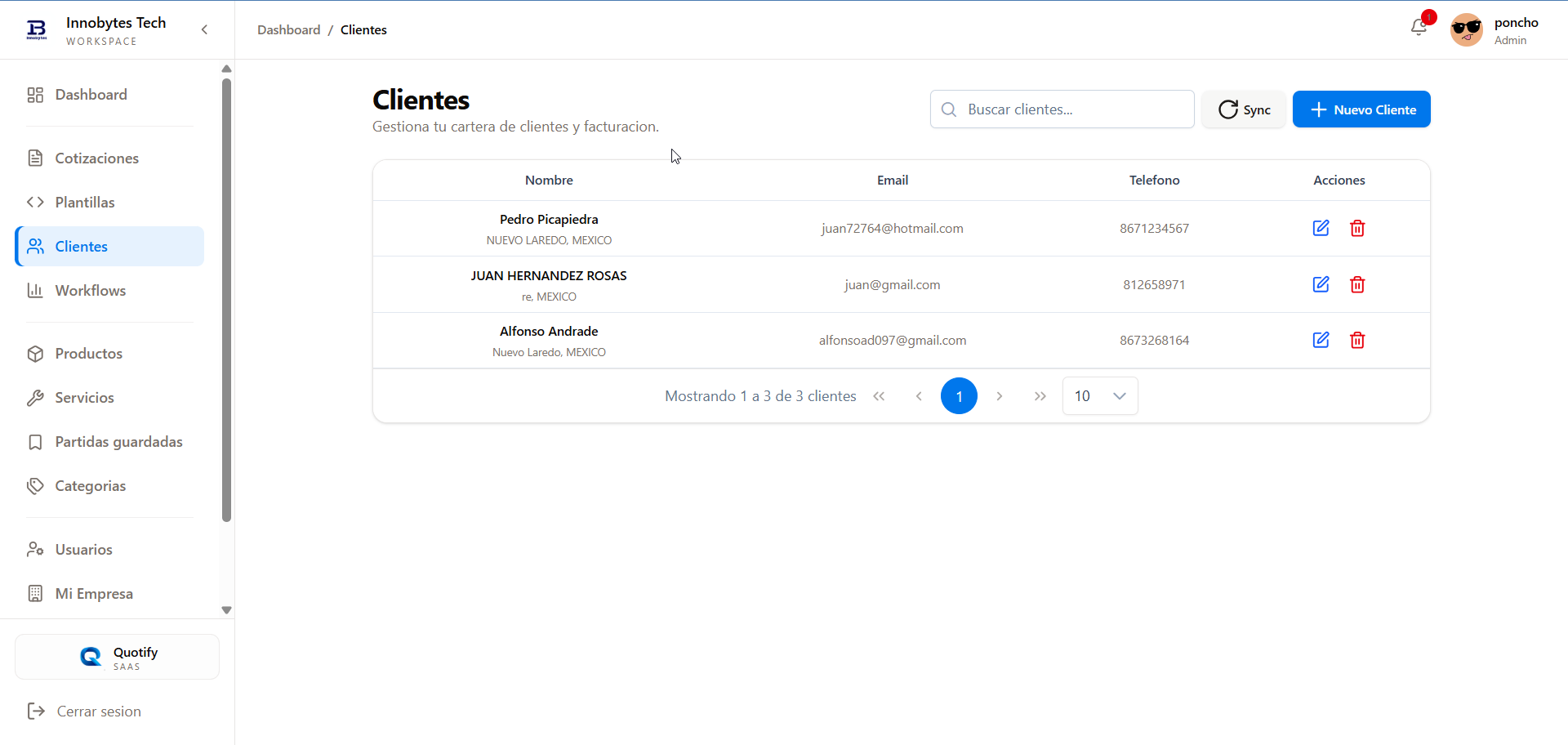Quotify - Vista 7 de la aplicación